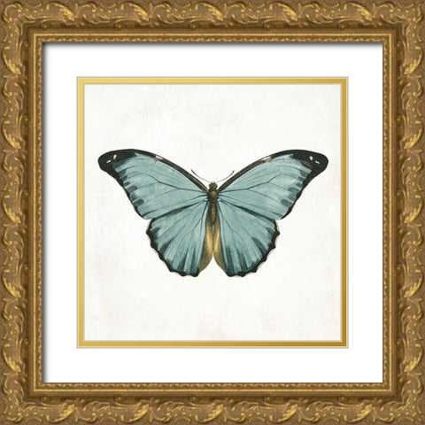 Neutral Butterfly 4 Gold Ornate Wood Framed Art Print with Double Matting by Grey, Jace
