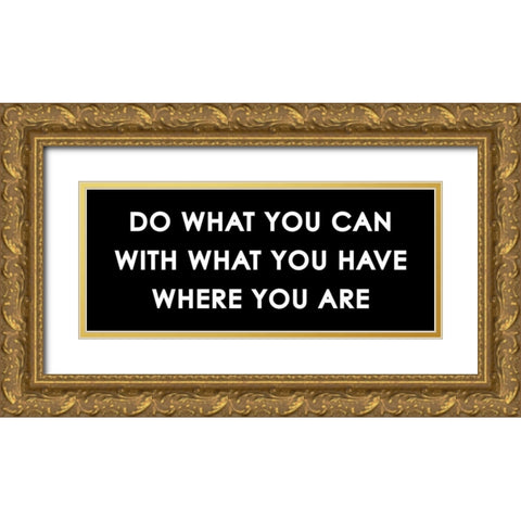 Where You Are Gold Ornate Wood Framed Art Print with Double Matting by Grey, Jace