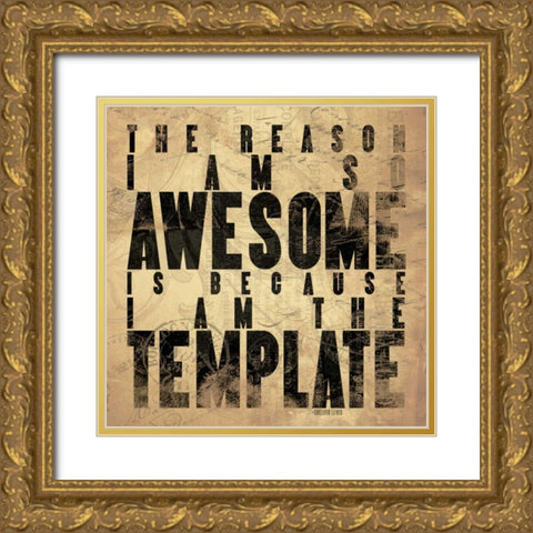 Awesome 1 Gold Ornate Wood Framed Art Print with Double Matting by Grey, Jace