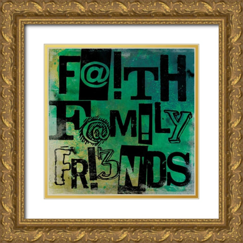 FFF Gold Ornate Wood Framed Art Print with Double Matting by Grey, Jace