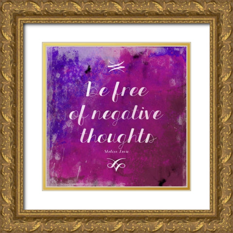 Negative Thoughts 2 Gold Ornate Wood Framed Art Print with Double Matting by Grey, Jace