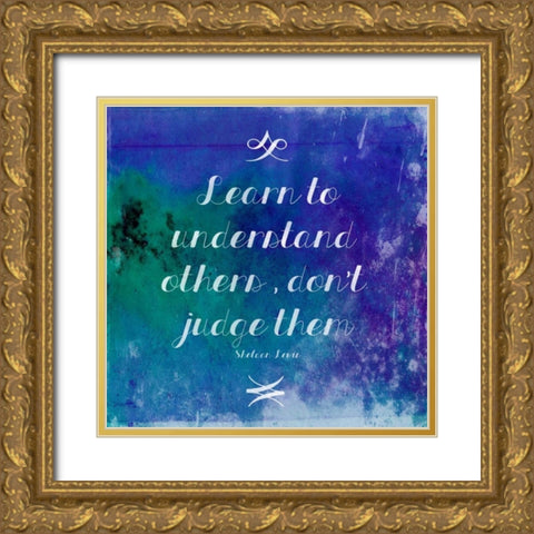 Learn D Gold Ornate Wood Framed Art Print with Double Matting by Grey, Jace