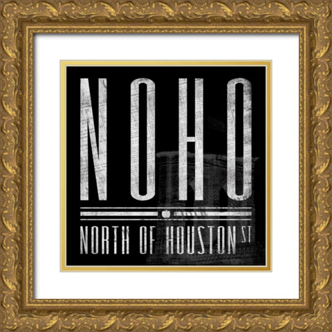 NOHO Gold Ornate Wood Framed Art Print with Double Matting by Grey, Jace