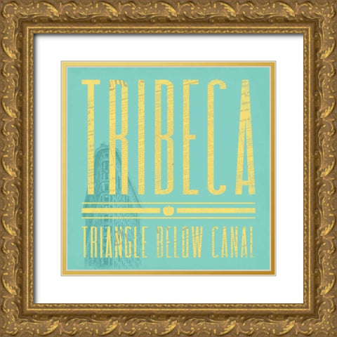 Tribeca in Spring Gold Ornate Wood Framed Art Print with Double Matting by Grey, Jace