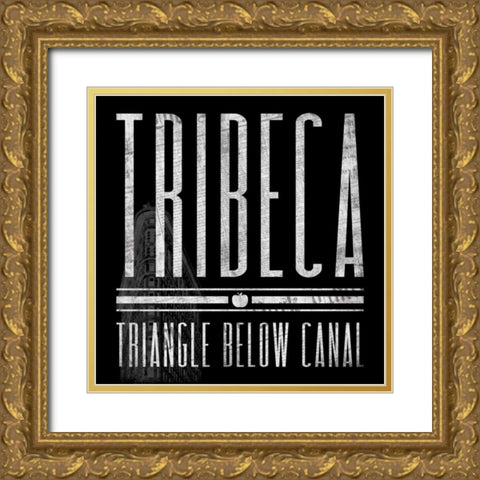 TRIBECA Gold Ornate Wood Framed Art Print with Double Matting by Grey, Jace