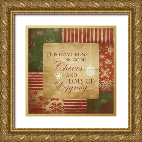 Cheers Gold Ornate Wood Framed Art Print with Double Matting by Grey, Jace
