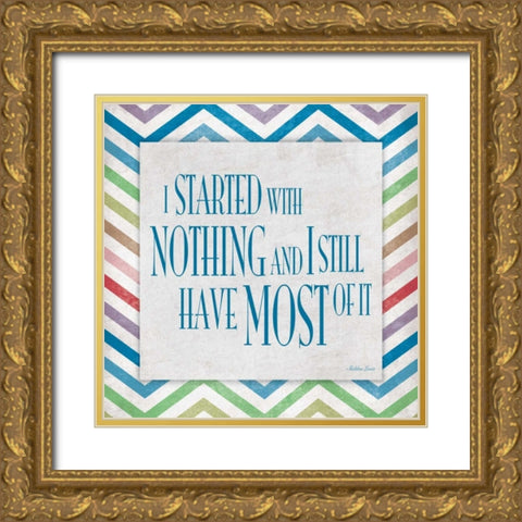 Nothing Gold Ornate Wood Framed Art Print with Double Matting by Grey, Jace