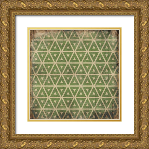 Pattern 2 Gold Ornate Wood Framed Art Print with Double Matting by Grey, Jace