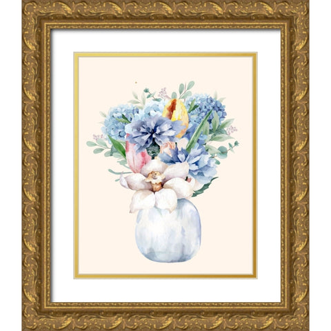 Night Of Romance 1 Gold Ornate Wood Framed Art Print with Double Matting by Keith, Jesse