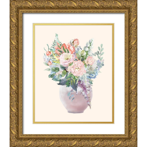 Night Of Romance 2 Gold Ornate Wood Framed Art Print with Double Matting by Keith, Jesse