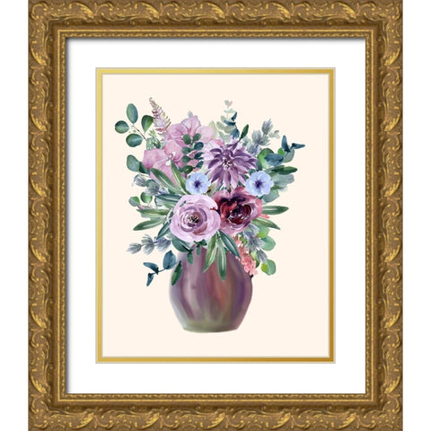 Night Of Romance 4 Gold Ornate Wood Framed Art Print with Double Matting by Keith, Jesse