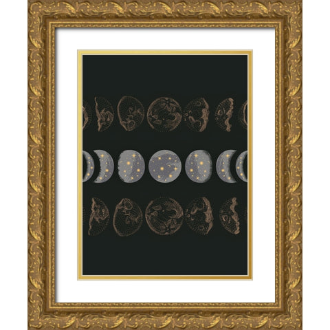 Green Gold Gold Ornate Wood Framed Art Print with Double Matting by Keith, Jesse