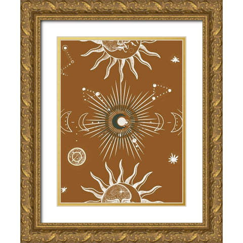 Moon Equinox Gold Ornate Wood Framed Art Print with Double Matting by Keith, Jesse