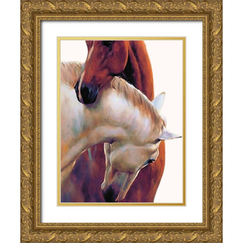 There For You Gold Ornate Wood Framed Art Print with Double Matting by Keith, Jesse