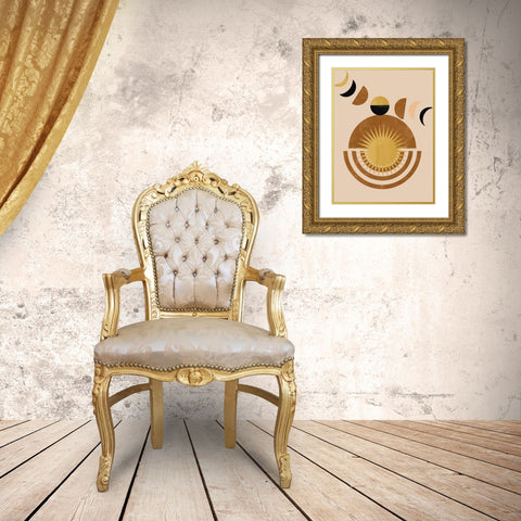 Morganite Sunrise Gold Ornate Wood Framed Art Print with Double Matting by Keith, Jesse