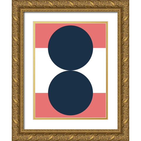 Bubblegum Gold Ornate Wood Framed Art Print with Double Matting by Keith, Jesse