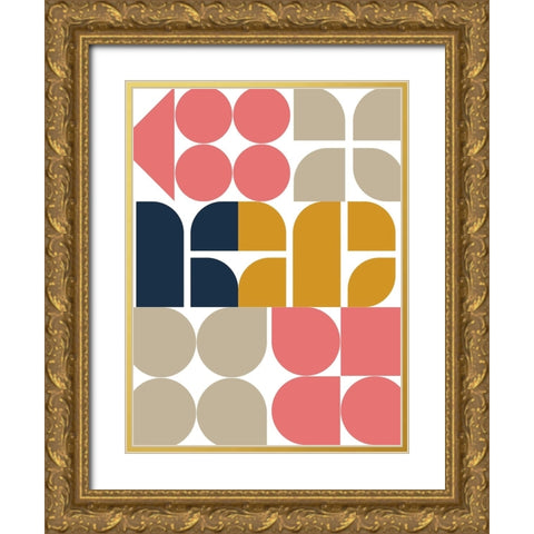 Middle Pop Gold Ornate Wood Framed Art Print with Double Matting by Keith, Jesse