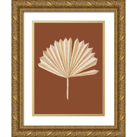 Beige Leaf Gold Ornate Wood Framed Art Print with Double Matting by Keith, Jesse