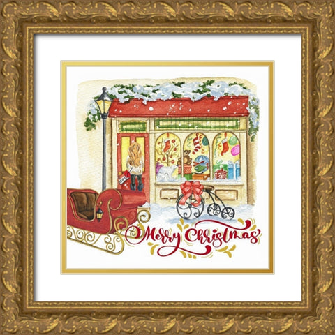 Slay It Down Gold Ornate Wood Framed Art Print with Double Matting by Keith, Jesse