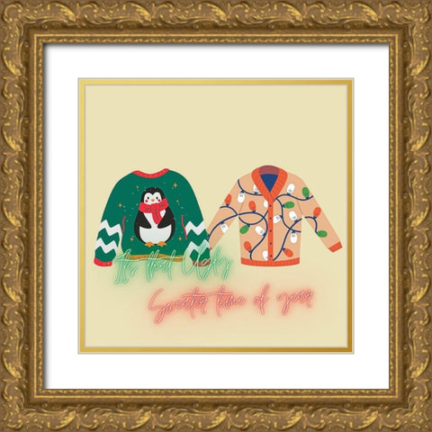 Sweater Weather Gold Ornate Wood Framed Art Print with Double Matting by Keith, Jesse