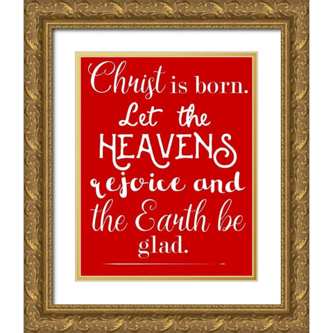 Heaven Gold Ornate Wood Framed Art Print with Double Matting by Matic, Jelena