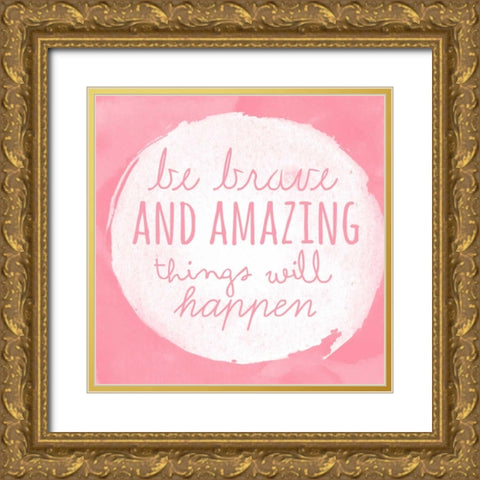 Amazing Things Gold Ornate Wood Framed Art Print with Double Matting by Matic, Jelena
