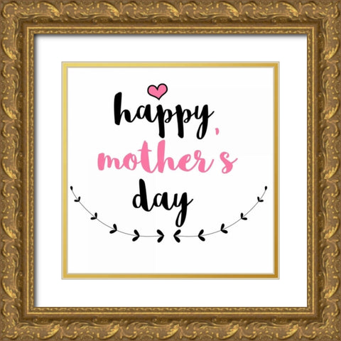Mothers Day Necklace Gold Ornate Wood Framed Art Print with Double Matting by Matic, Jelena