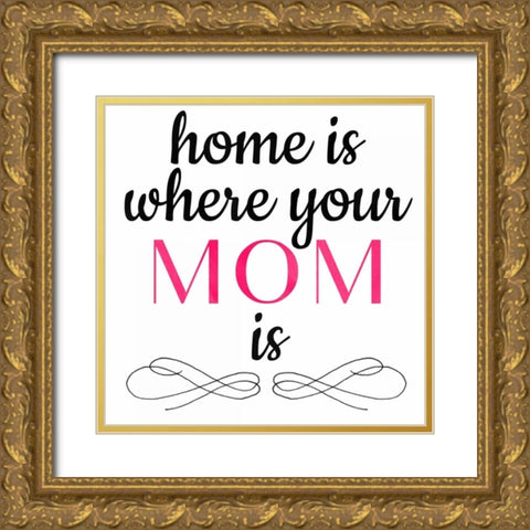 Mothers Home Gold Ornate Wood Framed Art Print with Double Matting by Matic, Jelena