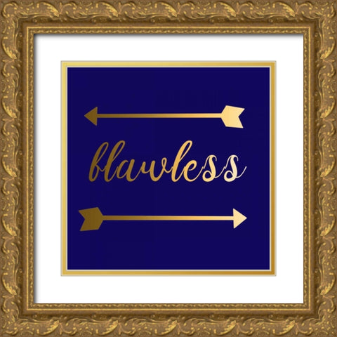 Flawless Gold Ornate Wood Framed Art Print with Double Matting by Matic,Jelena