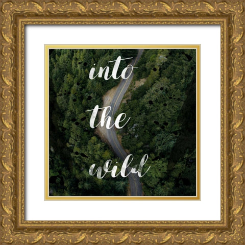Into The Wild Gold Ornate Wood Framed Art Print with Double Matting by Matic,Jelena