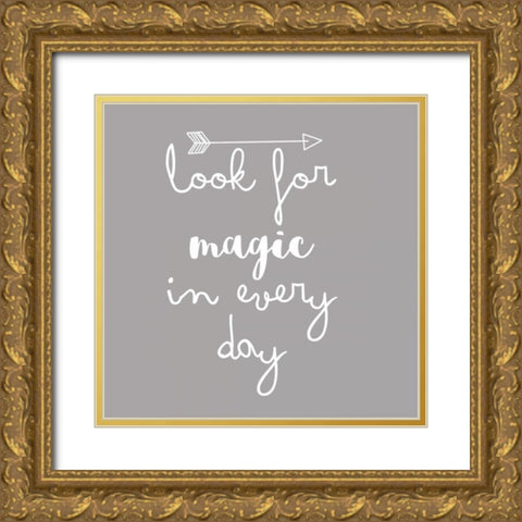 Look For Magic Gold Ornate Wood Framed Art Print with Double Matting by Matic,Jelena
