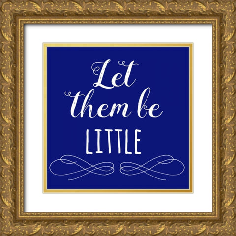 Little Gold Ornate Wood Framed Art Print with Double Matting by Matic,Jelena