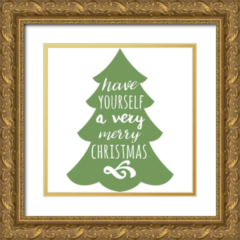 Season Gold Ornate Wood Framed Art Print with Double Matting by Matic, Jelena