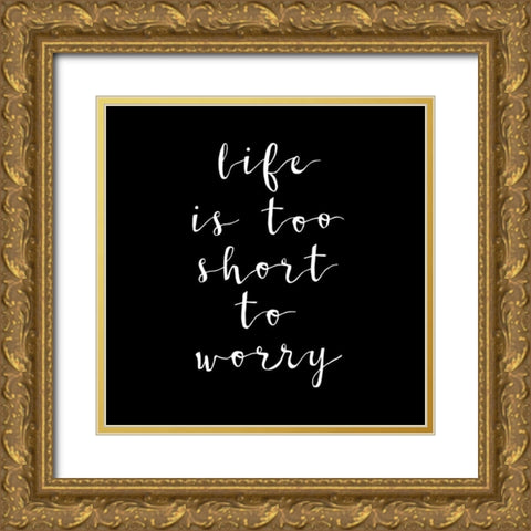 Wisdom Gold Ornate Wood Framed Art Print with Double Matting by Matic, Jelena