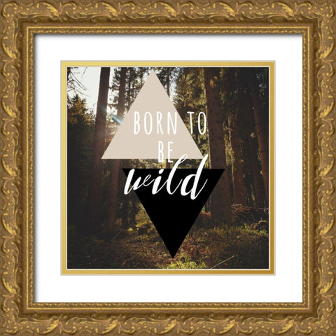 Born To Be Wild 38 Gold Ornate Wood Framed Art Print with Double Matting by Matic, Jelena