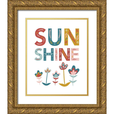Sunshine_8x10_JenniferMcCully Gold Ornate Wood Framed Art Print with Double Matting by McCully, Jennifer