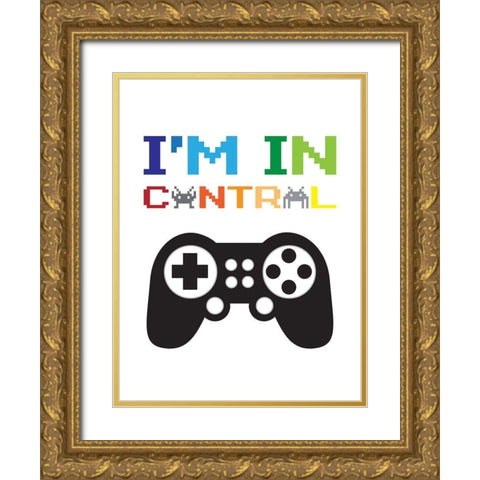 Im In Control 1 Gold Ornate Wood Framed Art Print with Double Matting by McCully, Jennifer