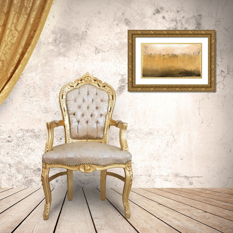 Serenity Gold Ornate Wood Framed Art Print with Double Matting by Grey, Jace