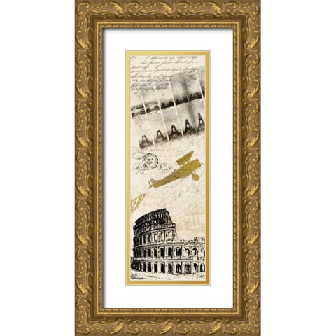 European Holiday 1 Gold Ornate Wood Framed Art Print with Double Matting by Allen, Kimberly