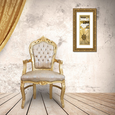 Dream Love Gold Ornate Wood Framed Art Print with Double Matting by Allen, Kimberly