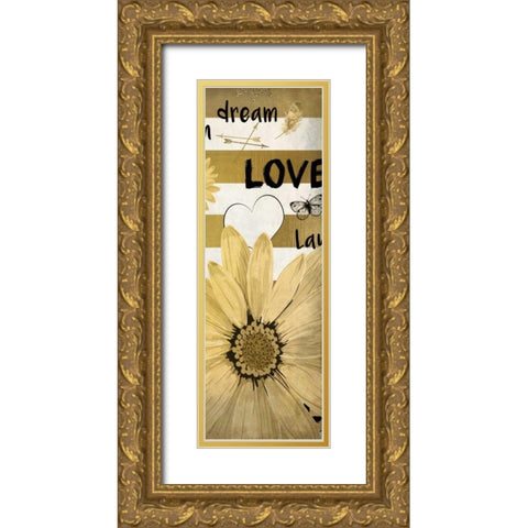 Dream Love Gold Ornate Wood Framed Art Print with Double Matting by Allen, Kimberly