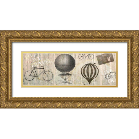 Live Love Travel 1 Gold Ornate Wood Framed Art Print with Double Matting by Allen, Kimberly