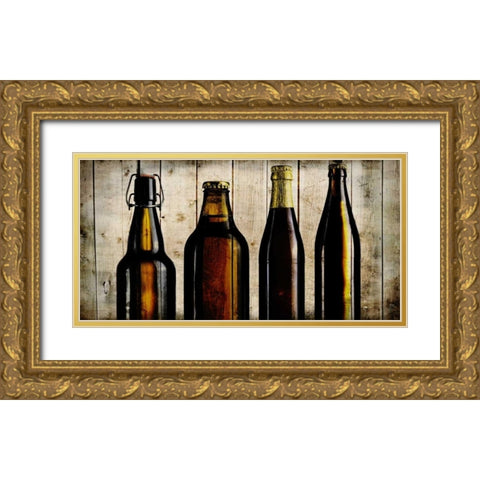 Man Cave 3 Gold Ornate Wood Framed Art Print with Double Matting by Allen, Kimberly
