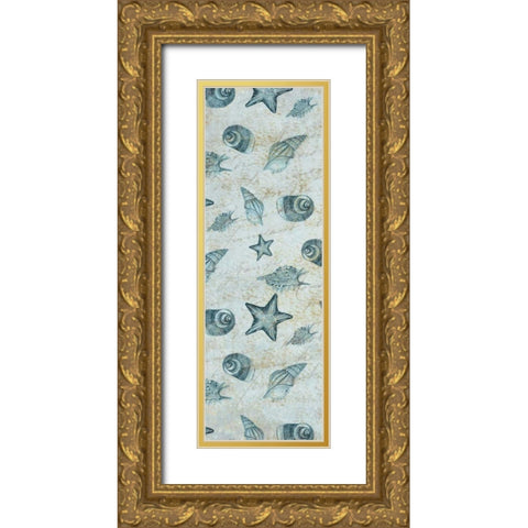 Under The Sea Gold Ornate Wood Framed Art Print with Double Matting by Allen, Kimberly