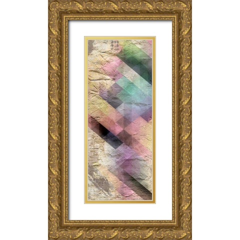 Color Code A Gold Ornate Wood Framed Art Print with Double Matting by Allen, Kimberly