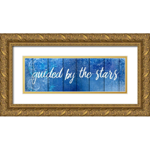 Guided by the Stars Gold Ornate Wood Framed Art Print with Double Matting by Allen, Kimberly