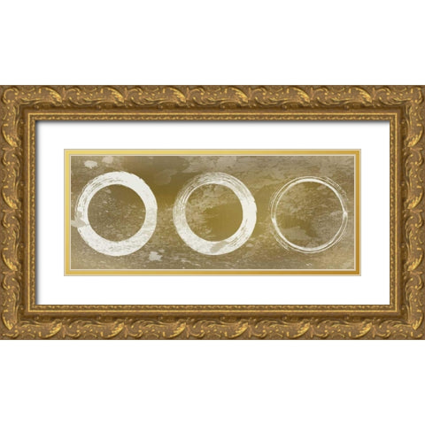 Circle of Time Gold Ornate Wood Framed Art Print with Double Matting by Allen, Kimberly