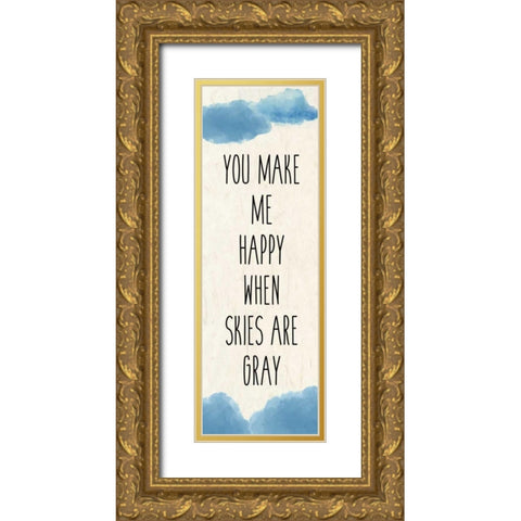 My Sunshine 2 revised A Gold Ornate Wood Framed Art Print with Double Matting by Allen, Kimberly