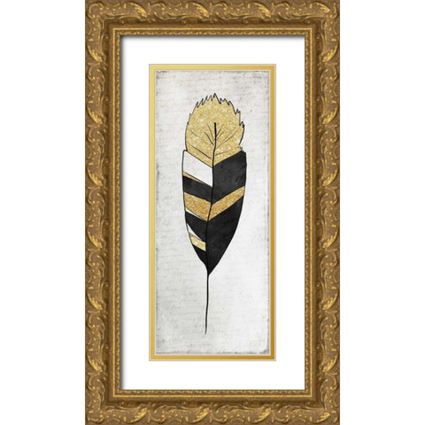 Feathered Griffin 2 Gold Ornate Wood Framed Art Print with Double Matting by Allen, Kimberly