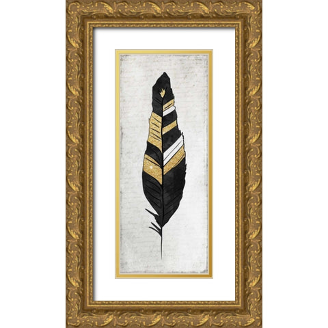 Feathered Griffin 3 Gold Ornate Wood Framed Art Print with Double Matting by Allen, Kimberly